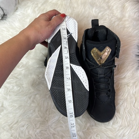 Nike GS Air Jordan True Flight ‘Black Metallic Gold' Basketball Shoes Size 5Y - Picture 10 of 17
